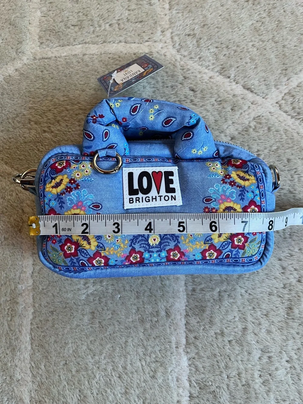 Brighton Bandana Love Crossbody Bag